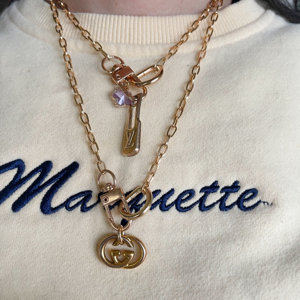 Repurposed lux necklace